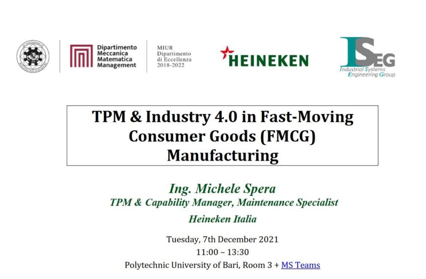 TPM & Industry 4.0 in Fast-Moving Consumer Goods…